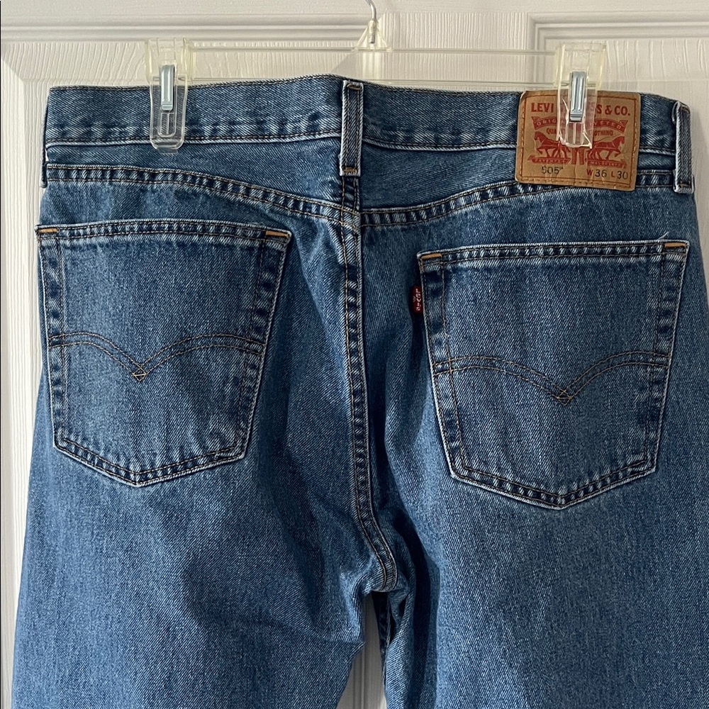 Levi's Men's 505 Classic Straight Blue Jeans Sz 36x30